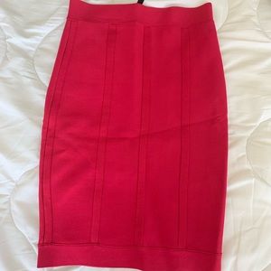 BCBGMAXAZRIA red Pencil skirt